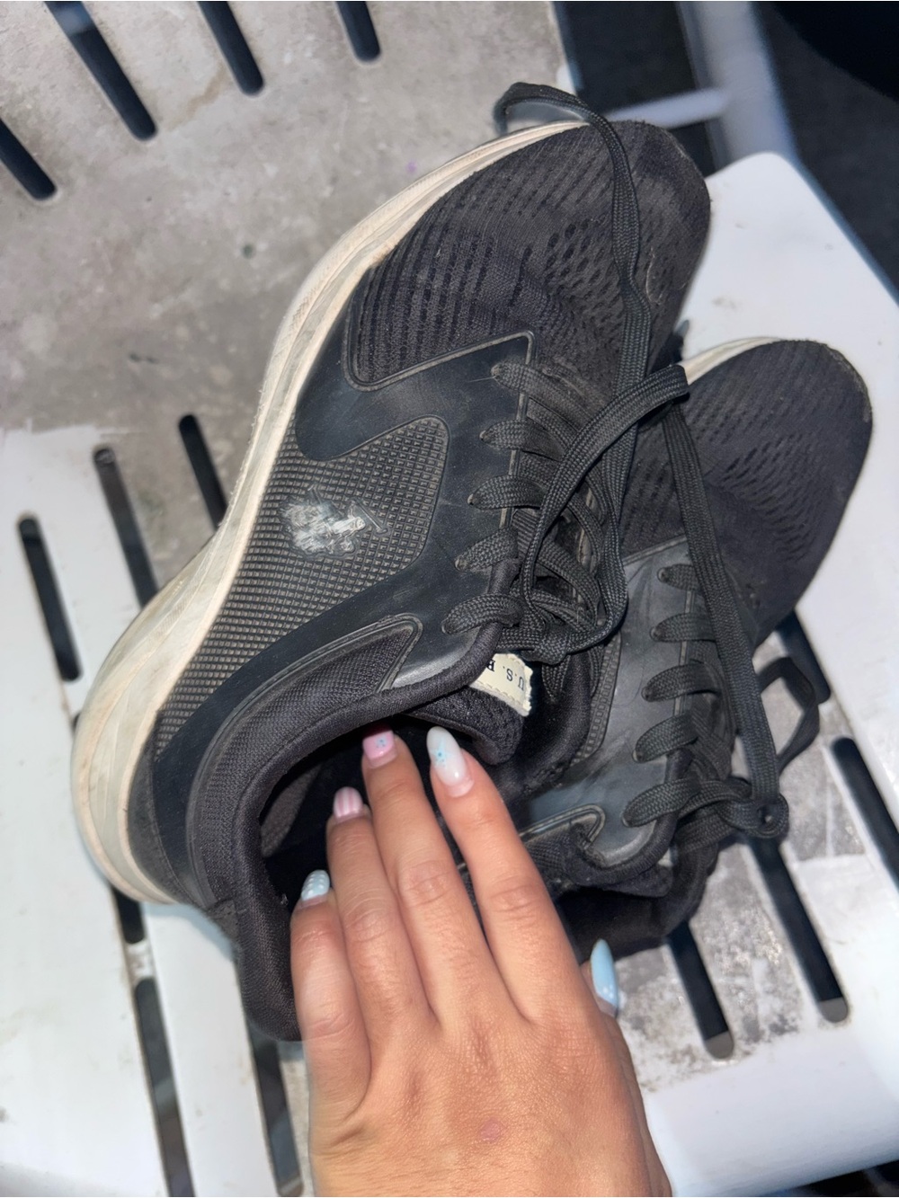 Women's Black Athletic Lace-Up Sneakers for Everyday Comfort